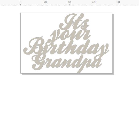 its your birthday grandpa 75 x 50  pack of 3